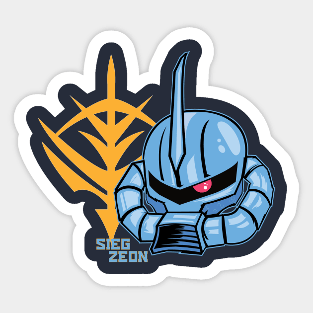 MS-07 Gouf Sticker by ArmoredFoe